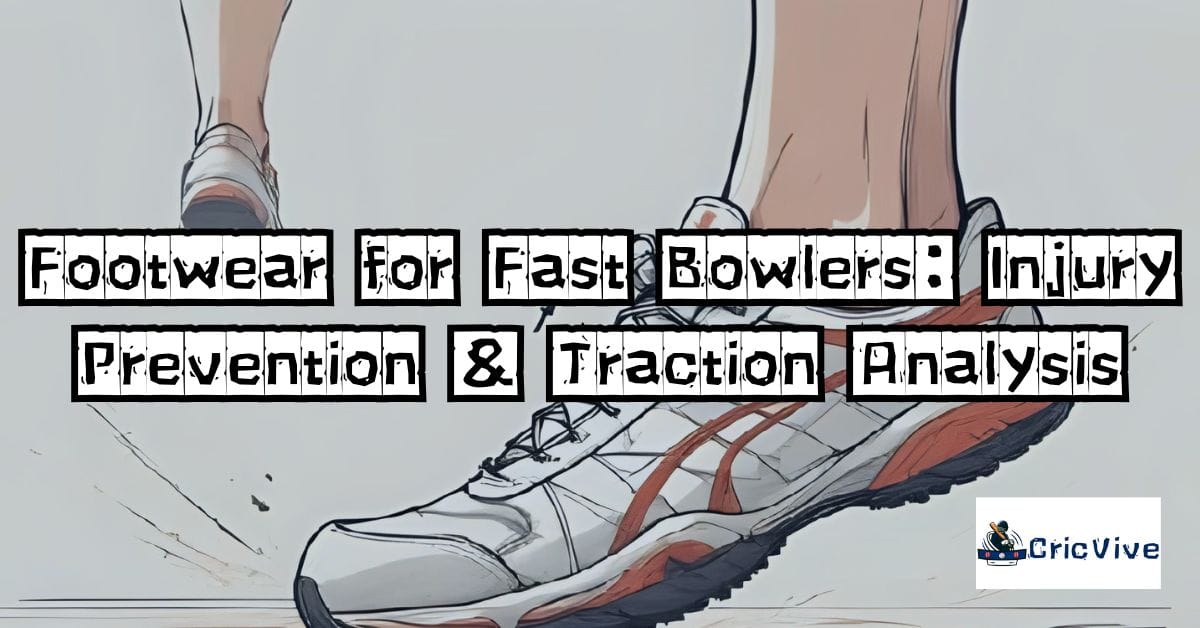 Fast Traction Footwear for Fast Bowlers: Injury Prevention & Traction Analysis | CricVive